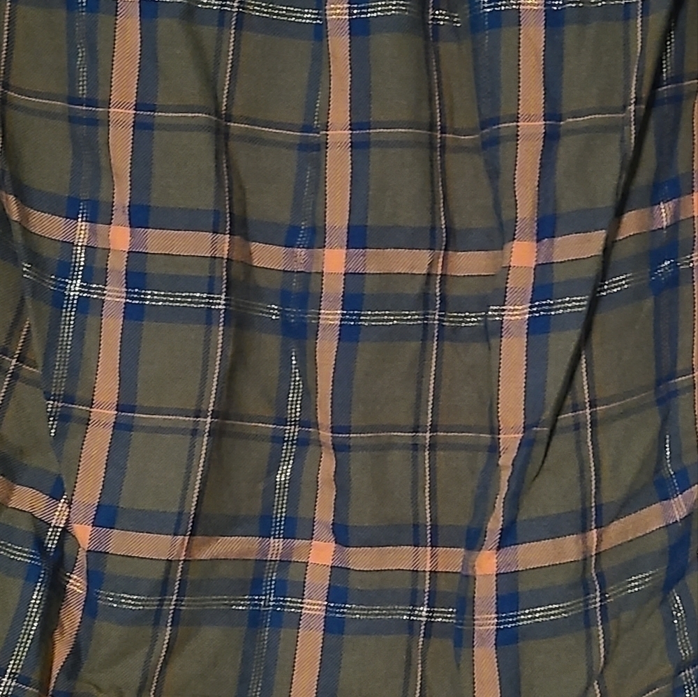 𝅺EXPRESS Plaid Boyfriend Button Down Shirt, size X-small - Picture 5 of 5
